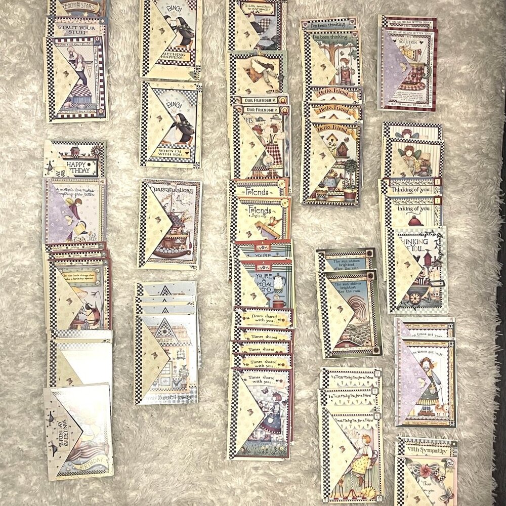 Set of 54 NEW Variety Debbie Mumm Greeting Cards - Leaning Tree